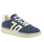 Load image into Gallery viewer, The Gum Sole Suede Retro Sneaker in Blue Milk

