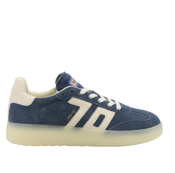 The Gum Sole Suede Retro Sneaker in Blue Milk