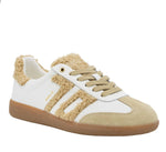 Load image into Gallery viewer, The Retro Soccer Lace Sneaker in White Beige
