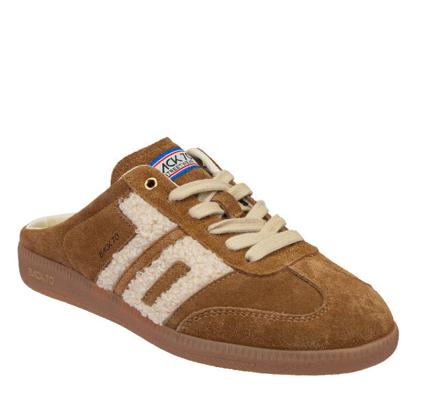 The Retro Soccer Lace Sneaker Mule in Tobacco