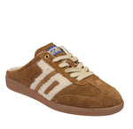 Load image into Gallery viewer, The Retro Soccer Lace Sneaker Mule in Tobacco
