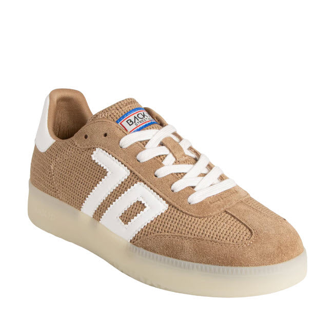 The Gum Sole Suede Retro Sneaker in Sacco Beige