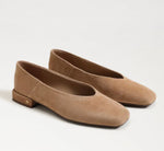 Load image into Gallery viewer, The Square Toe Ballet Flat in Cyprus Tan
