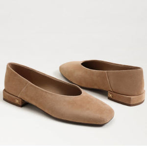 The Square Toe Ballet Flat in Cyprus Tan
