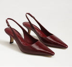 Load image into Gallery viewer, The Sling Back Pointed Pump in French Merlot
