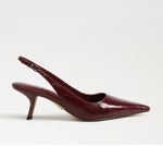 Load image into Gallery viewer, The Sling Back Pointed Pump in French Merlot
