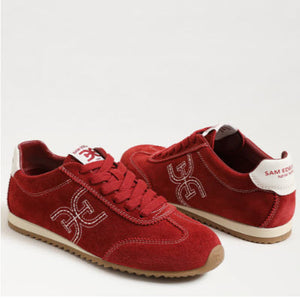 The Low Profile Sneaker in Deep Scarlet