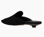 Load image into Gallery viewer, The Pointed Mule on Low Heel in Black
