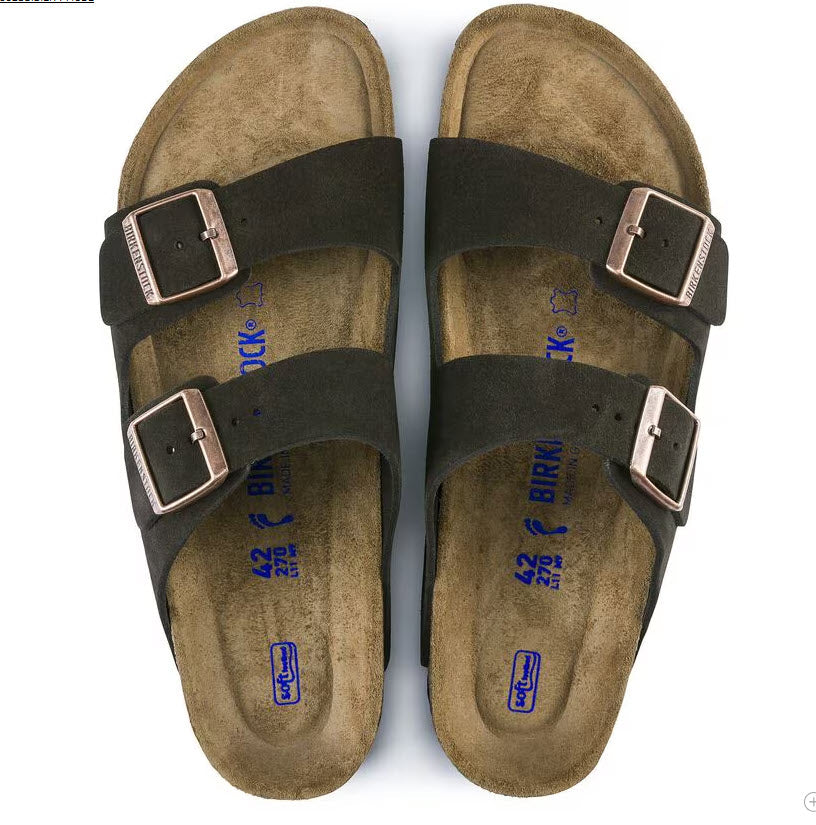 Arizona - The Birkenstock Signature Double Band Sandal in Mocha