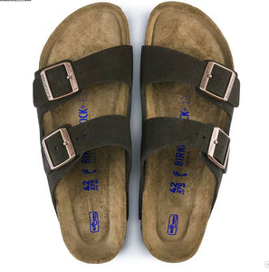 Arizona - The Birkenstock Signature Double Band Sandal in Mocha