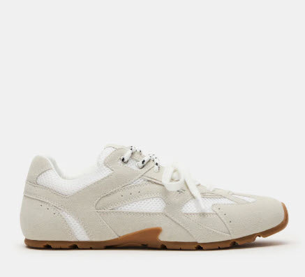 The Dual Lace Sneaker in White