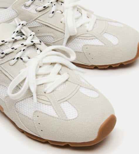 The Dual Lace Sneaker in White