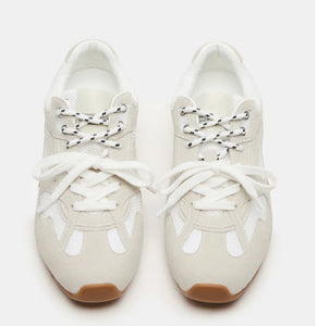 The Dual Lace Sneaker in White