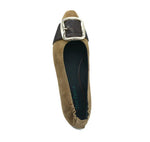 Load image into Gallery viewer, The Belted Toe Flat in Sigaro
