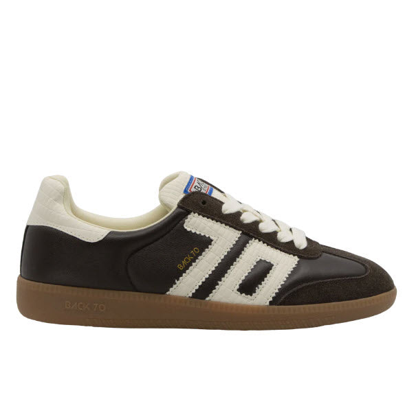 The Retro Soccer Lace Sneaker in Coffee Milk