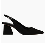 Load image into Gallery viewer, The Sling Pump with Block Heel in Black
