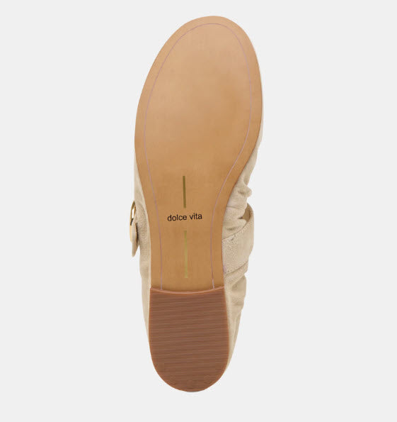The Elastic Top Line MaryJane Ballet in Sesame