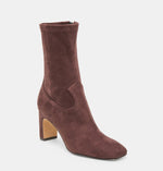 Load image into Gallery viewer, The Mid Calf Stretch Bootie with Western Detail in Mahogany

