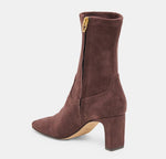 Load image into Gallery viewer, The Mid Calf Stretch Bootie with Western Detail in Mahogany
