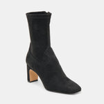 Load image into Gallery viewer, The Mid Calf Stretch Bootie with Western Detail in Onyx
