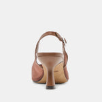 Load image into Gallery viewer, The Mesh Slingback Pump with Belt Detail in Espresso
