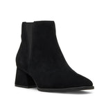 Load image into Gallery viewer, The Pointed Toe Waterproof Bootie with Elastic Panel in Black
