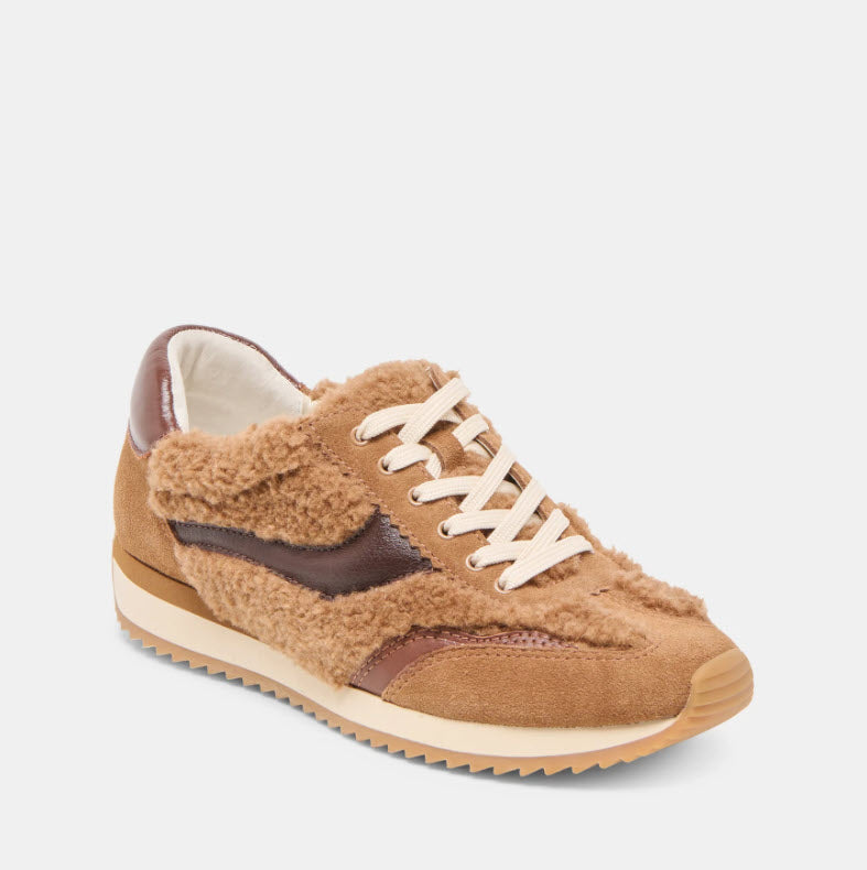 The Plush Sneaker in Brown