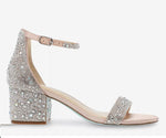 Load image into Gallery viewer, The Rhinestone Sandal in Champagne

