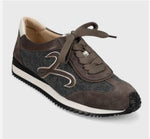 Load image into Gallery viewer, The Retro Lace Sneaker in Gray Flannel
