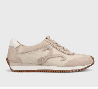 The Retro Lace Sneaker in Bone Flannel