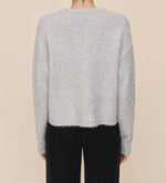 Load image into Gallery viewer, The Shimmer Slouchy Sweater in Silver
