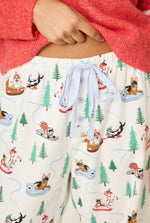 Load image into Gallery viewer, The Ski Dog Flannel Pant in White
