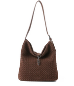 Load image into Gallery viewer, The Woven Shoulder Bag in Chocolate
