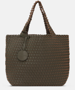 Load image into Gallery viewer, The Reversible Woven Tote in Army
