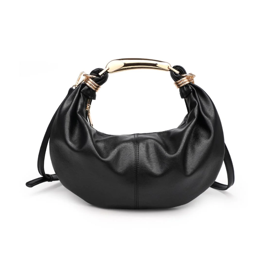 The Crescent Bag in Black