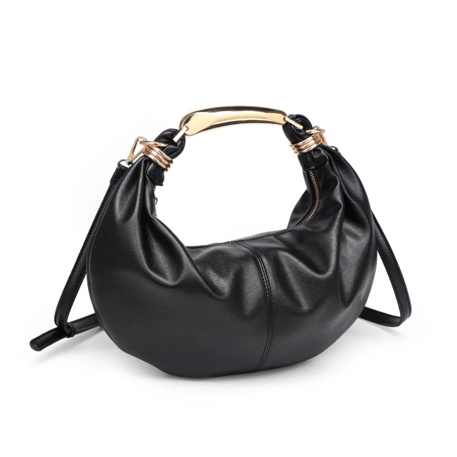 The Crescent Bag in Black