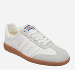 Load image into Gallery viewer, The Retro Soccer Lace Sneaker in White Ice
