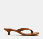 Load image into Gallery viewer, The Kitten Heel Thong in Chestnut
