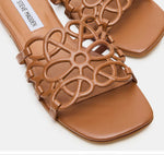Load image into Gallery viewer, The Lotus Sandal in Tan

