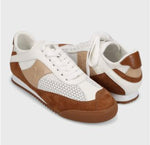 Load image into Gallery viewer, The Lace-up Sneaker with Mesh Upper in White
