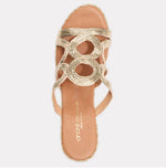 Load image into Gallery viewer, The Circle Design Espadrille in Platino
