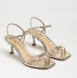 Load image into Gallery viewer, The Strappy Dress Sandal in Jute Gold
