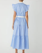 Load image into Gallery viewer, The Stripe Maxi Shirt Dress in Blue White
