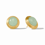 Load image into Gallery viewer, The Portofino Jade Stud in Aqua
