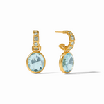 Load image into Gallery viewer, The Jolie Hoop and Charm in Aquamarine
