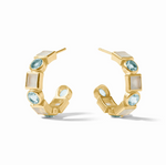 Load image into Gallery viewer, The Jolie Hoop in Aquamarine
