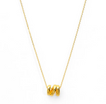 Load image into Gallery viewer, The Triple Charm Necklace in Gold
