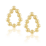Load image into Gallery viewer, The Statement Oval Earring in Gold
