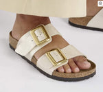 Load image into Gallery viewer, Sydney Luxe - The Birkenstock 2 Band Sandal in Graceful White
