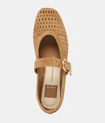 Load image into Gallery viewer, The Perforated MaryJane Flat in Light Brown
